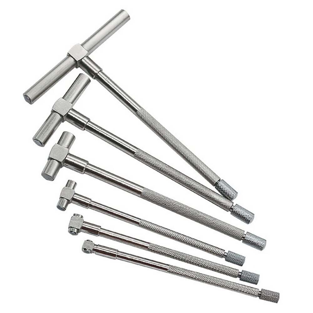 6Pcs 8-150mm Telescoping Gauge Set Micrometer Measurement Internal Gauge Kit Hole Gauges for Quick Inside Measurements of Holes