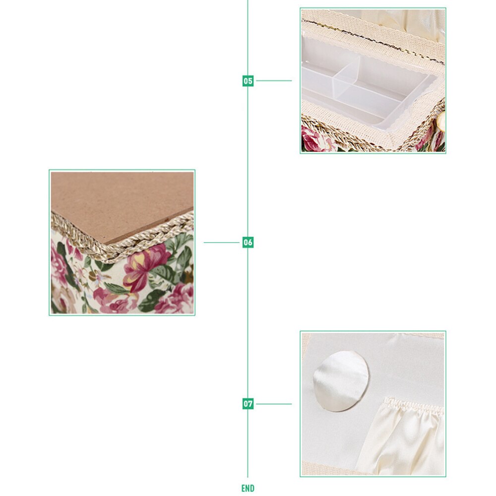 Sewing Organizer Box Thread Box Sewing Thread Storage Box Needle and Thread Storage Tool Box Storage Basket Fabric Sewing Box