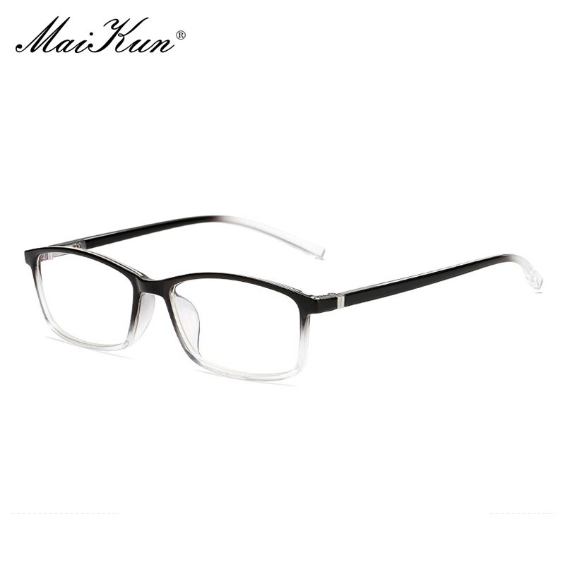Maikun Box Anti-Blue Radiation Glasses Mobile Phone Computer Eye Protection Flat Glasses Unisex: Blacktransparent