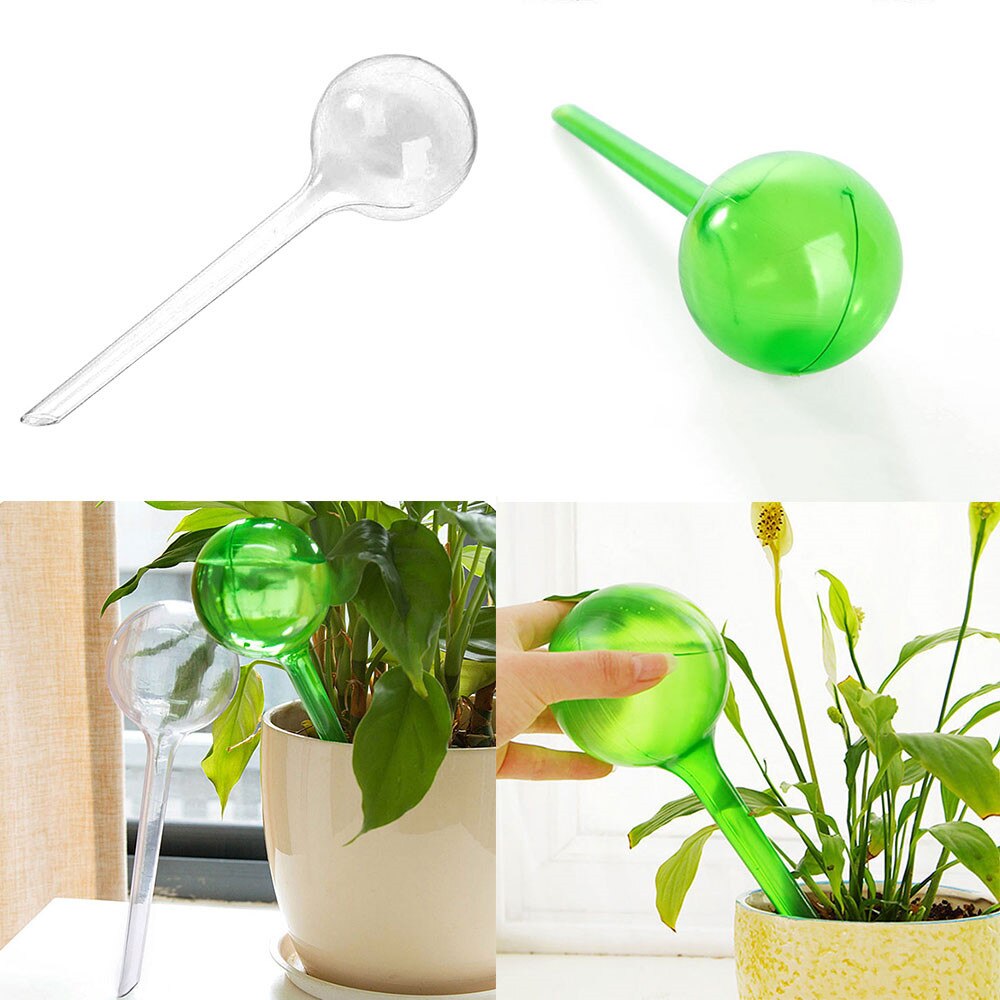 5PCS Plant Automatic Self Watering PVC Bulbs Ball Plant Bonsai Flowers Watering Feeder Watering System Garden Supplies