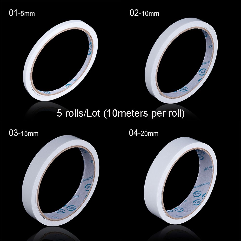 Ruban adhésif Double face puissant, 5 rouleaux/lot, pour montage, tampon de fixation