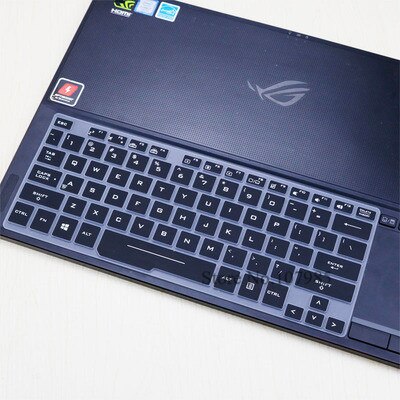 15.6 inch Silicone Keyboard Cover laptop Protector Skin For ASUS ROG Zephyrus GX501GI GX501GI GX501 GX531GS GX531GM GX531G: Black