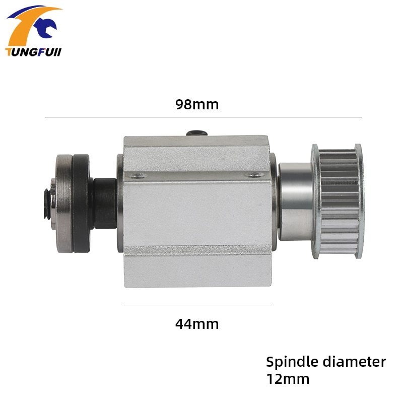 Aluminum Alloy Grinding Tool Mini Table Saw No Power Spindle Assembly High Precision DIY Wood Bearing Housing Cutting Machine