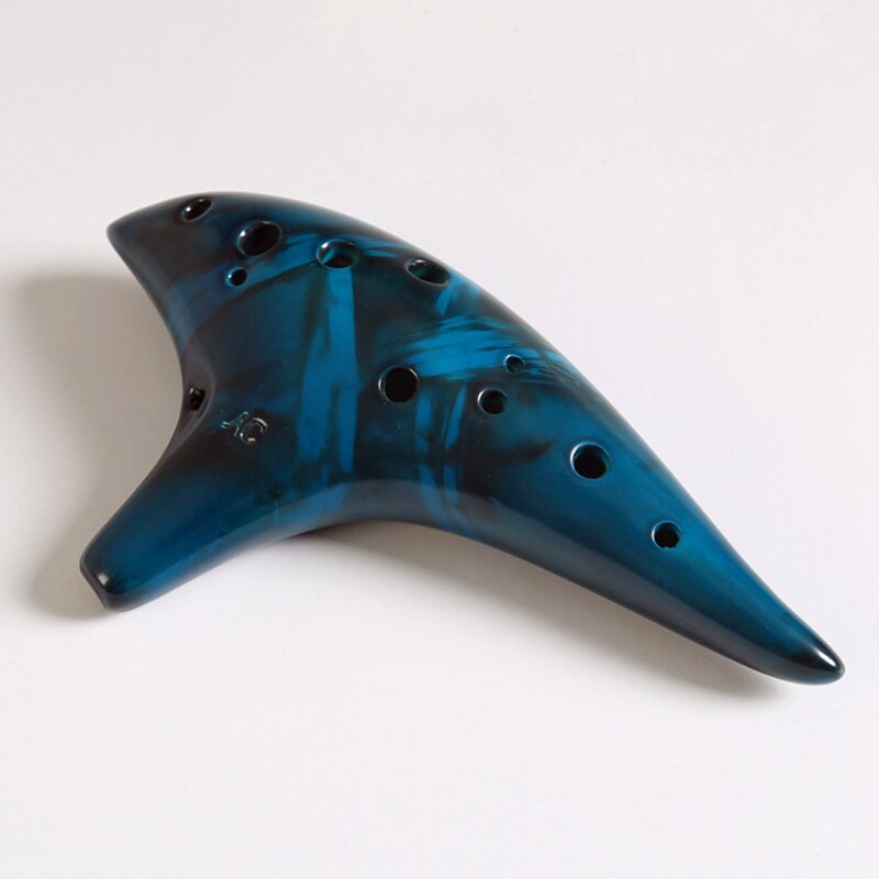 12 Twaalf Gaten Rijst Brandende Ocarina Alto C Tuning Beginner Onderwijs Ocarina: Blue