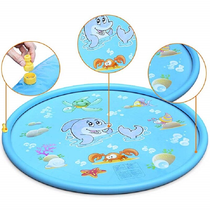Strand Mat Kussen Speelgoed Opblaasbare Spray Water Dier Opblaasbare Water Jet Kinderen Sprinkler Speelkleed Tapijt Water Games