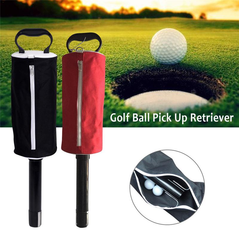 Golf ball pick up Black Zipper Retriever Shag Bag Hold Up To 70 Balls Easy To Pick Up The Ball ,Golf Ball Pick Up
