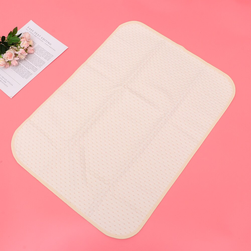 Wasbare Baby Huidvriendelijke Pad Dubbelzijdig Baby Pissen Mat Zachte Katoen Pissen Pad Voor Thuis Dagelijks Gebruik (Hart Patroon)