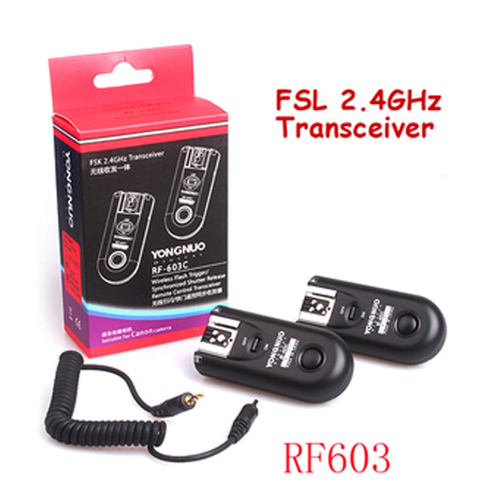 YONGNUO RF-603 II Flash Trigger 2 Transceivers Set Ontspanknop voor Canon Nikon Pentax DSLR Camera RF-603 II C1 C3 N1 N3 6D: FOR NIKON N1 2PCS