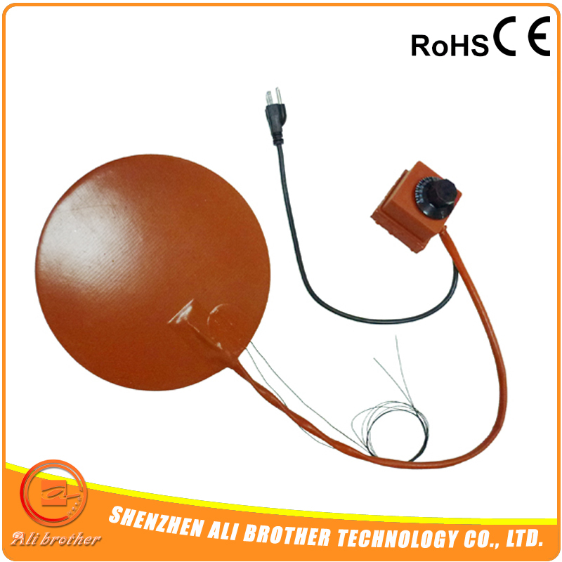 Round 300mm 24v 300w, 3d Printer Heater, Silicon Bed Heater, NTC 100K, 3M PSA