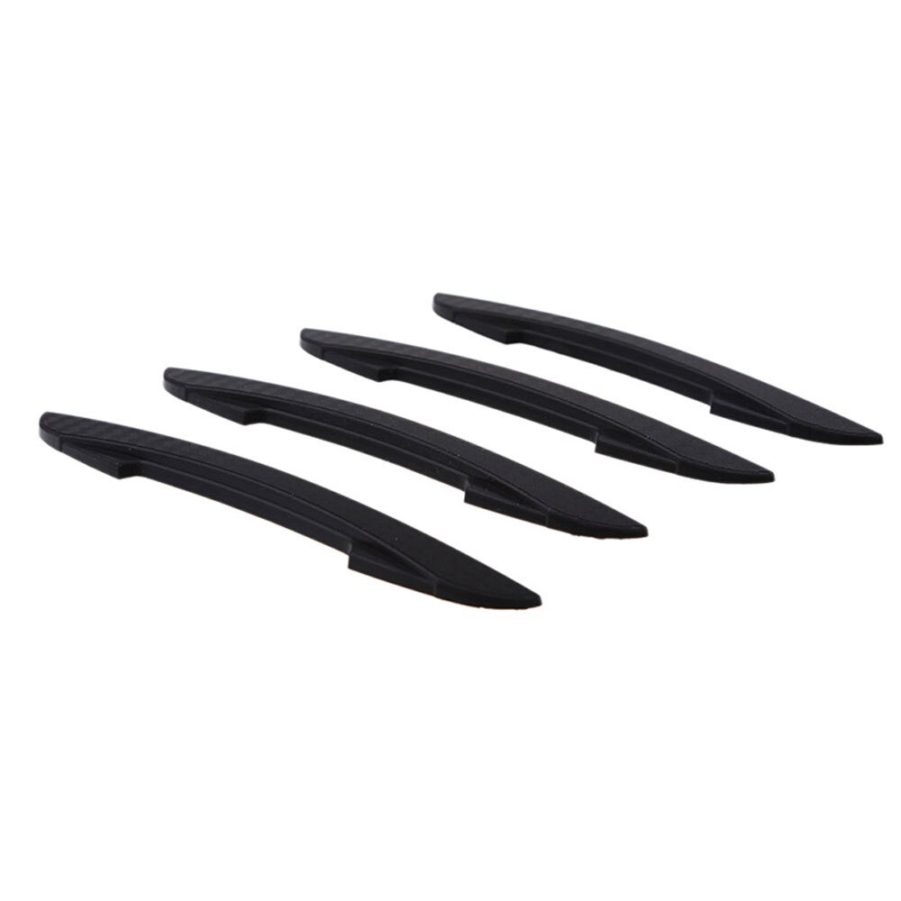 4Pcs/Set Car Door Edge Guards Anti-Collision Sticker Edge Bar Crash-Proof Anti-Scratch Car Protector: Black