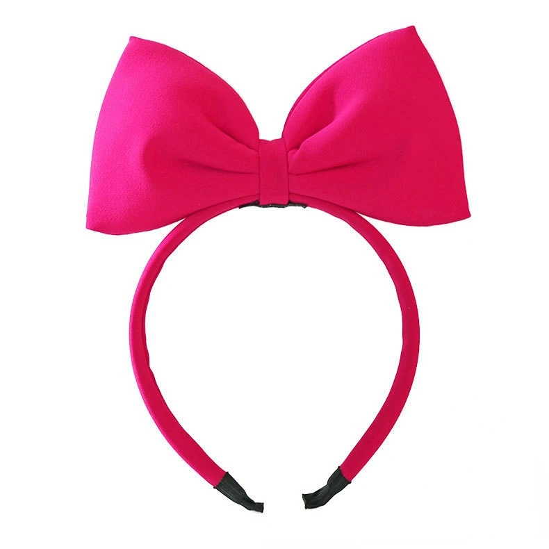Cute Big Bow Hairband Soft Elastic Bowknot Headband for Girls Hair Accessories Party and Cosplay: Yellow