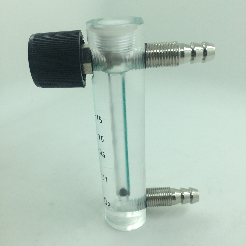 Air Oxygen Gas Flow Meter Flowmeter Caudalimetro Counter Flow Indicator O2 Oxigen Gas Meter Flow Device Switch 0.1-1.5L/min
