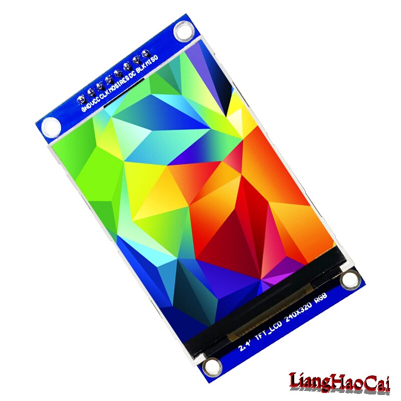 ILI9341 IPS full view Visual Angle 2.4 inch TFT LCD display screen 18 Pin 240xRGBX320 Weld Solder 4 wire SPI interface Backlight