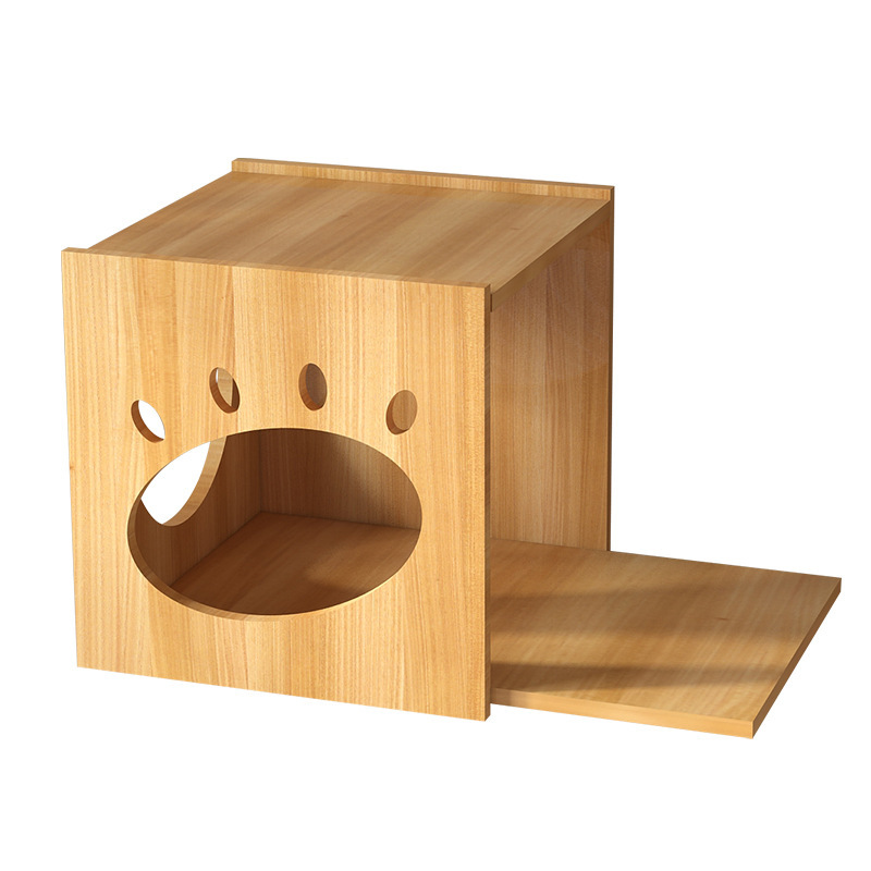 Wall-Mounted Climbing Frame Solid Wood Jump Board Jumping Platform Apartment Space Capsule House DIY Cat Wall