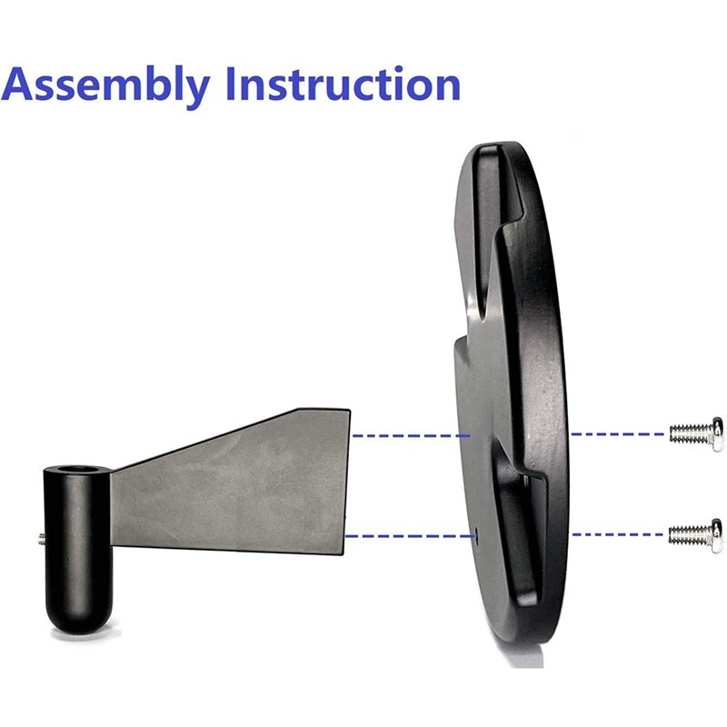 Wall Mount for Suspension Boom Arm, Round Plate and Attaching Holder Piece Compatible with Microphone Stand,Webcam Stand