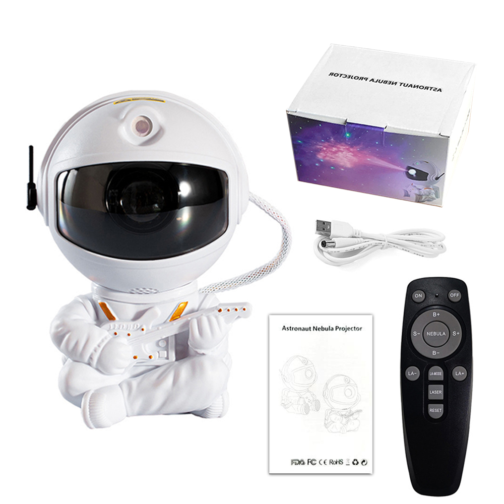 Galaxy star projector led night light starry sky astronaut projector lamp for bedroom decoration home decorative children: Color 2