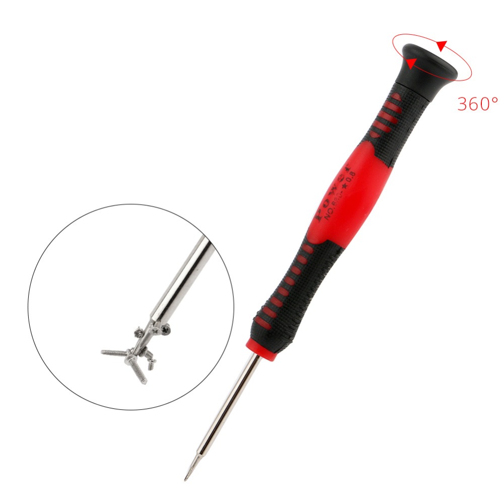 DIYFIX 0.8 Pentalobe P2 Magnetic Screwdriver for Apple iPhone X 8 7 6s 6 5s 5 Bottom Star Screws Open Mobile Phone Repair Tool