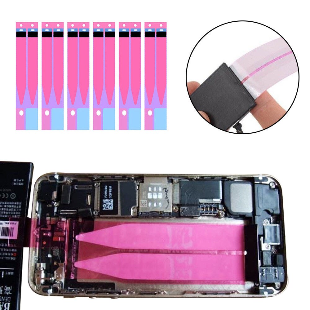 Beste 5 pcs Batterij Sticker Lijm Tape Strip Voor iPhone 5 5 s 6 6 s 7 8 Plus