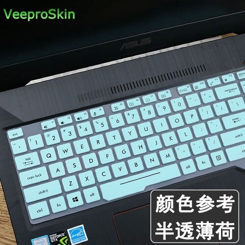 Voor ASUS ROG Zephyrus GX501GI GX501GI GX501 GX531GS GX531GM GX531G 15.6 inch Siliconen Toetsenbord Cover laptop Protector Skin: whiteblue