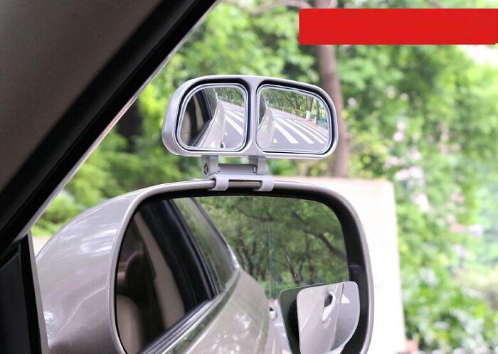 Rete bil spejl blindplet to glas side vidvinkel auto bagfra justering til parkering universal slivery hvid hvid mulighed