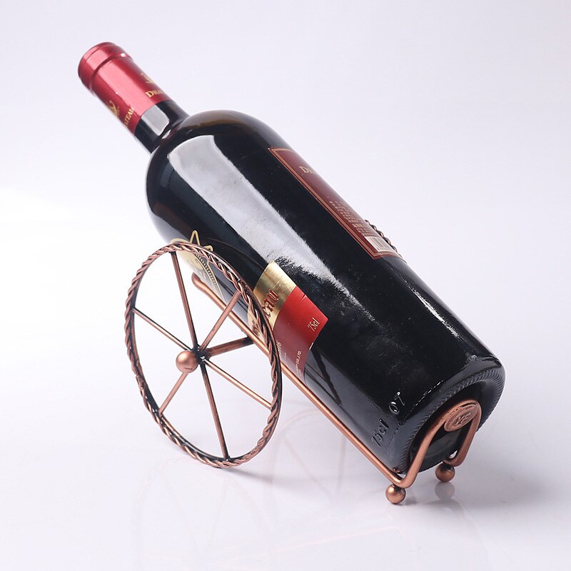 Estante de hierro forjado para exhibición de vino, repisa de hierro estilo europeo para decoraciones del hogar, sala de estar, fuerte, Artesanía de Metal