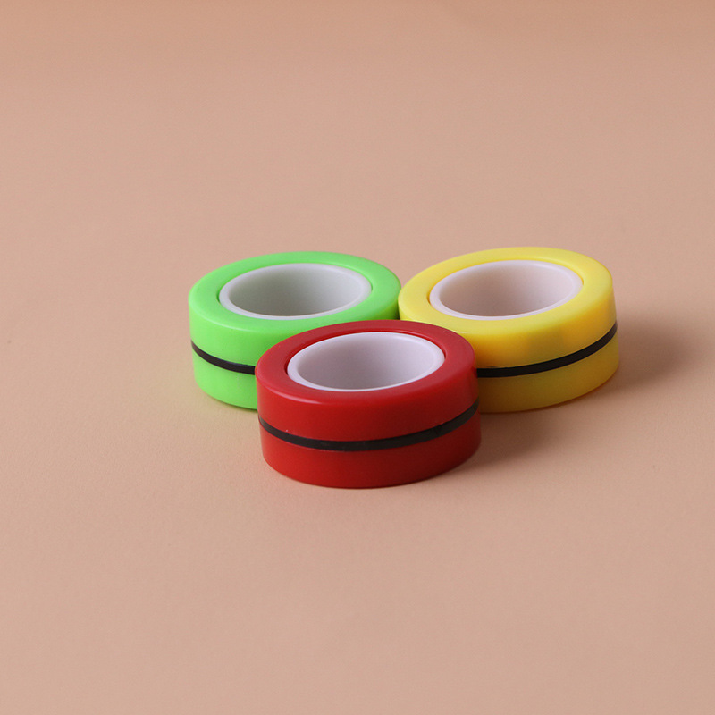 Magnetic Rings Fidget Toys, Fidget Spinner Stress Relief Rings Props, Colorful fingers magnetic rings