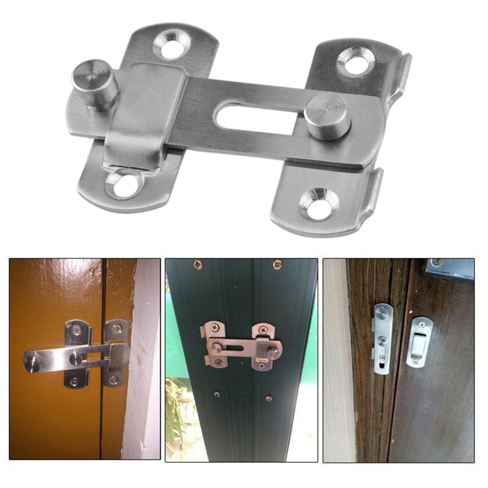 Stainless Steel Door Latch Lock Barrel Door Bolt for Home Internal Doors Front Door