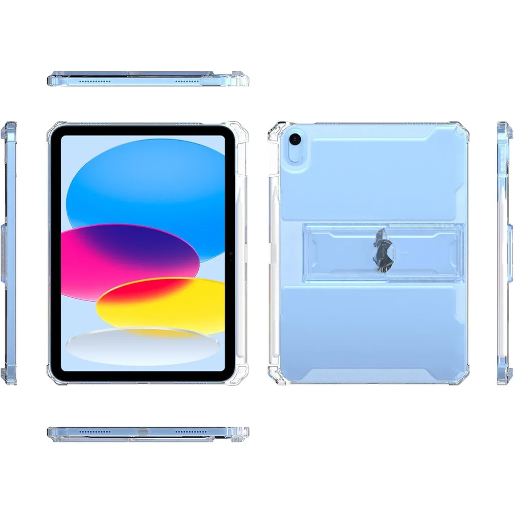 Tablet Case for IPad 11th Generation 11 Inch A16 Clear Case A2696 Gen10 with Pencil Holder TPU Shockproof IPad 10th Gen10.9