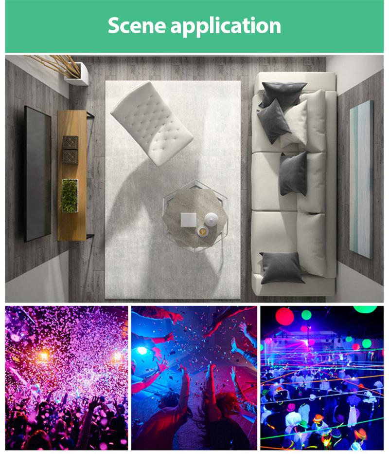 Intelligent remote control bulb light 16 color colorful LED bulb plastic bag aluminum wide pressure RGBW bulb light