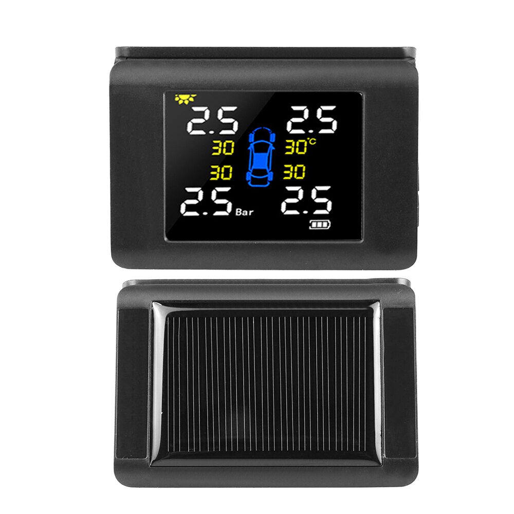 Smart Car TPMS Tyre Pressure Monitoring System Solar Power Digital LCD Display Auto Security Alarm Systems Tyre Pressure