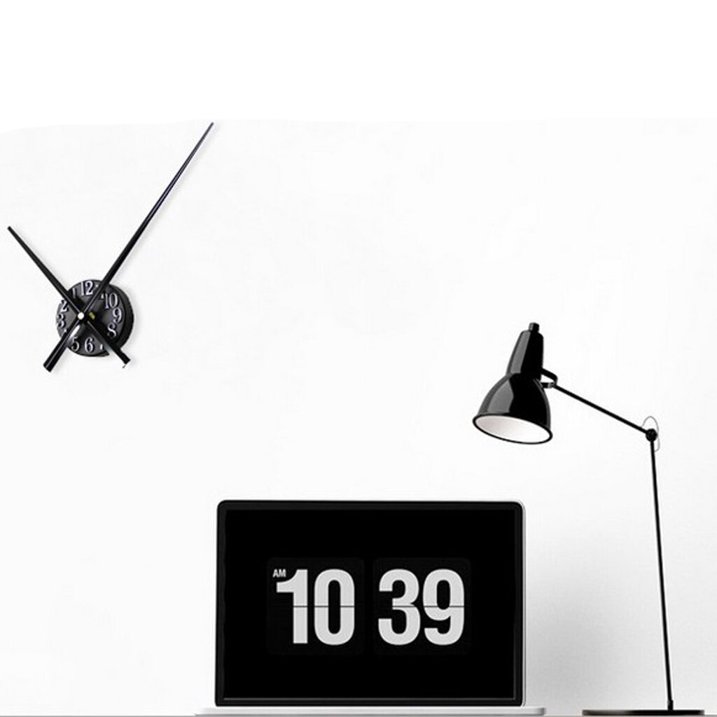 Backwards Frameless Wall Clock 3D Reverse Numbers Large Wall Watch