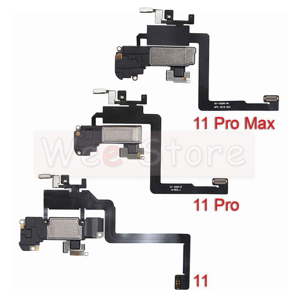 Original Top Earpiece For iPhone 11 12 Pro Max mini X XR Xs Max Proximity Sensor Front Earphone Ear Speaker Flex Cable Parts