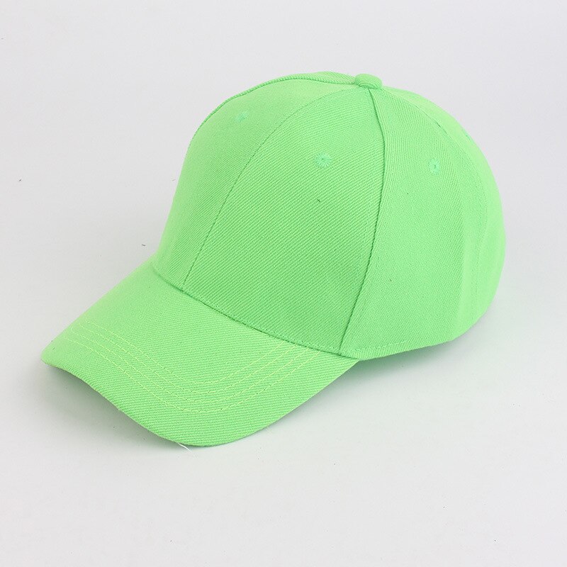 Koreanischen Männer und Frauen Paare Licht Bord Einfarbig Baseball Kappe Sport Kollektiven Hütte Gewohnheit Gestickte Kappe Reise Hüte: LightGreen