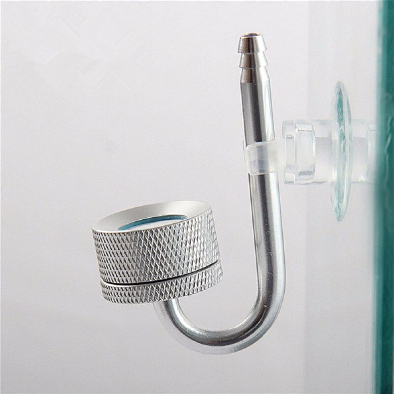 1 acuario, sistema atomizador CO2, Reactor difusor de dióxido de carbono, planta de agua acuática para tanque de peces: Silver