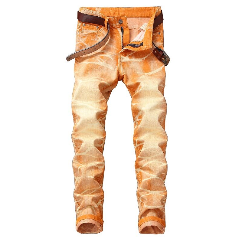 Colorful Spring Autumn Men Skinny Elastic Jeans Mens Slim Fit Biker Denim Cotton Pants Motorcycle jeans para hombre