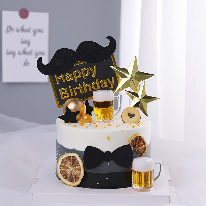 Decoración Para tarta de feliz Día del Padre, decoración para tarta de cumpleaños, temática del mejor héroe de papá y padre, suministros DIY 2022