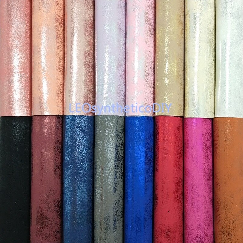 1pc 21 x 29cm syntetisk læder, cuero sintetico metallisk læder til fremstilling af sløjfertilbehør leosyntheticodiy  t165