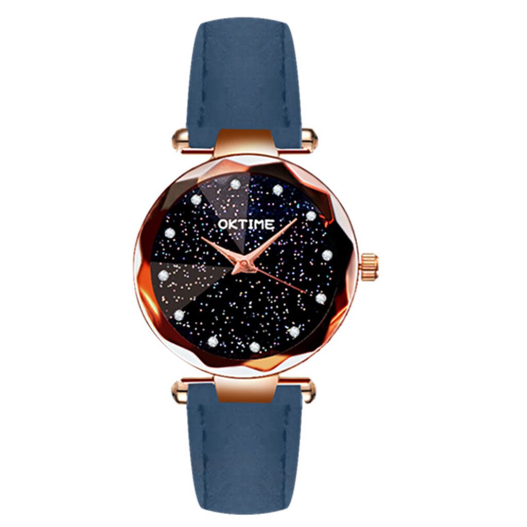 Women Starry Sky Wrist Watch Ladies Alloy Steel Belt Sand Sand Quartz Wrist Watch Female Modelse Dress Gfit Montre Femme 2020Jan: BU