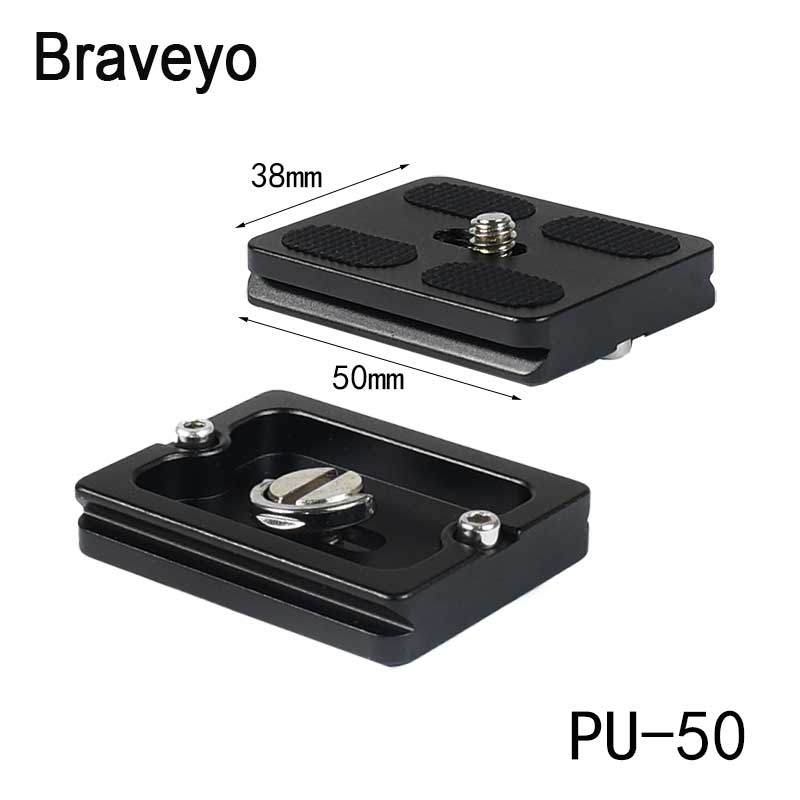 Dslr Camera Tripod Plate Quick Release Adapter Base Camera Plate Mount 40 50 60 70mm for Dslr Camera Arca Swiss Ballhead Tripod: Blue