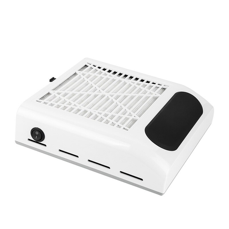 80W Strong Power Nail Dust Collector Nail Fan Art Salon Suction Dust Collector Machine Vacuum Cleaner Fan With Reusable Filter