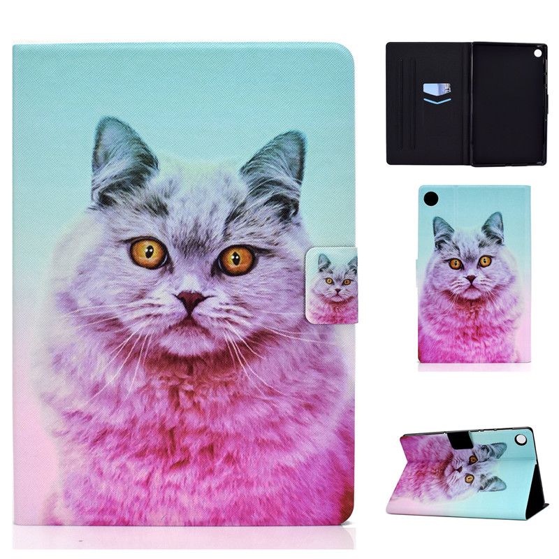 For Lenovo Tab M10 Plus Case 10.3 TB X606F X606X Color Wolf Fox Animal Cover For Lenovo Tab M10 FHD Plus Case Tablet Coque Funda