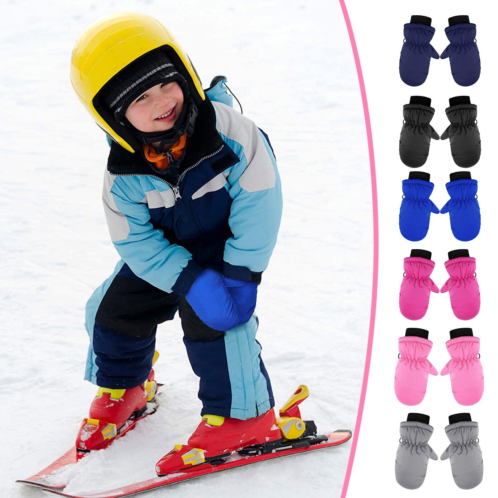 1 Paar Peuter Kids Baby Jongens Meisjes Wanten Ski Handschoenen Waterdicht Winter Warm Skiën Sneeuw Wanten Kinderen Handschoenen Voor meisje Jongen