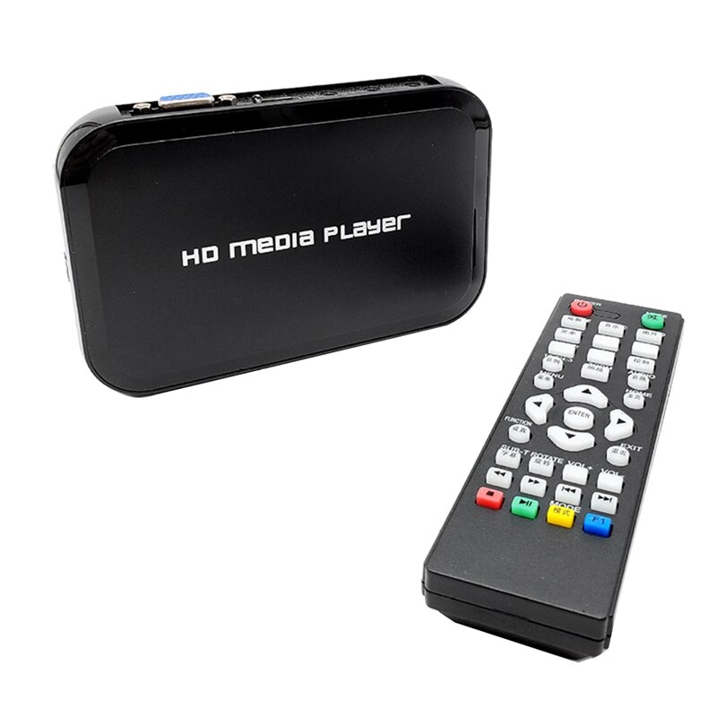 HD Player Mini Full HD 1080P H.264 MKV HDD HDMI-Compatible Media Player Center USB OTG SD AV TV AVI RMVB HDDM3