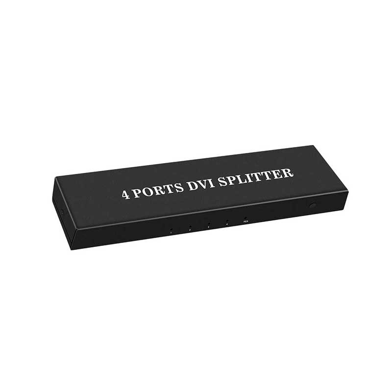 DVI Splitter 1X4 DVI-D 1 In 4 Out 4-Port DVI Distribution Duplicator for projector monitor computer graphic card
