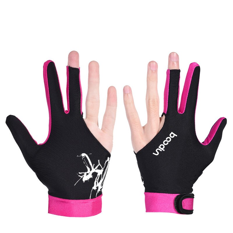 1 Pc Unisex Links Rechterhand Universele Ademend Drie-vinger Biljart Handschoenen Sport Levert