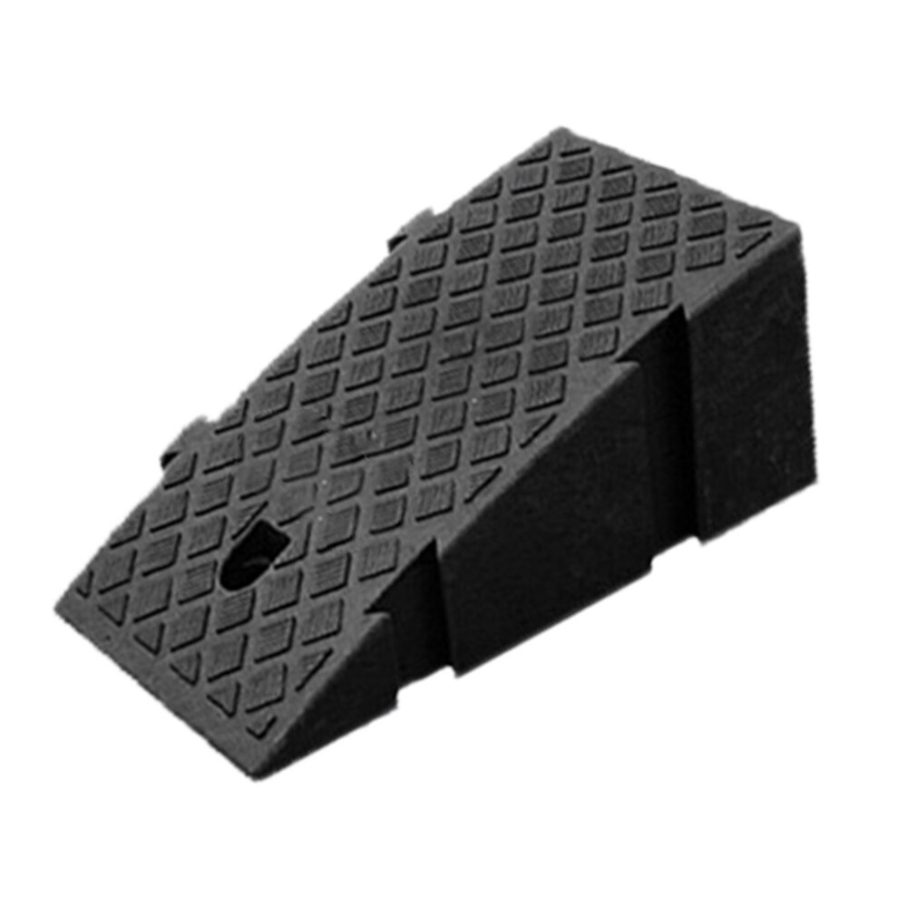 Portable Lightweight Car Plastic Curb Ramps Heavy Duty Plastic Kit Set For Driveway Car Truck For 18-22CM Height Steps: Black