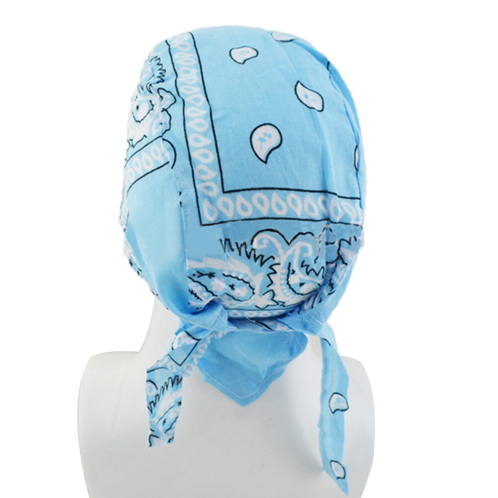 Sweatproof jazda na rowerze nosić Bandana zawinąć kobiety męska czaszka czapka Du szmata motocykl czapka kolarska Gorra Ciclismo #1120: lekki niebieski