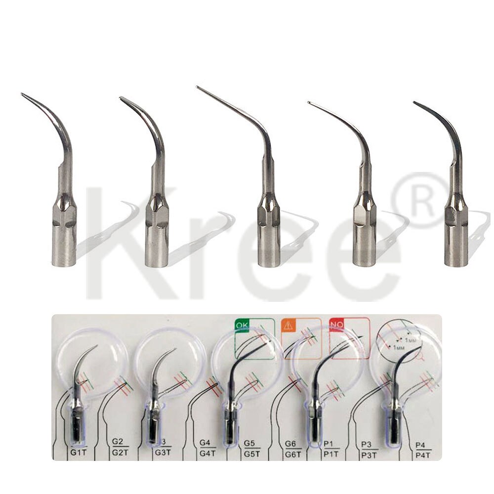 5 stücke Dental Ultraschall-scaler Spitze Skalierung Parodontologie Endodontie Fit SATELEC DTE NSK Ultraschall Scaler