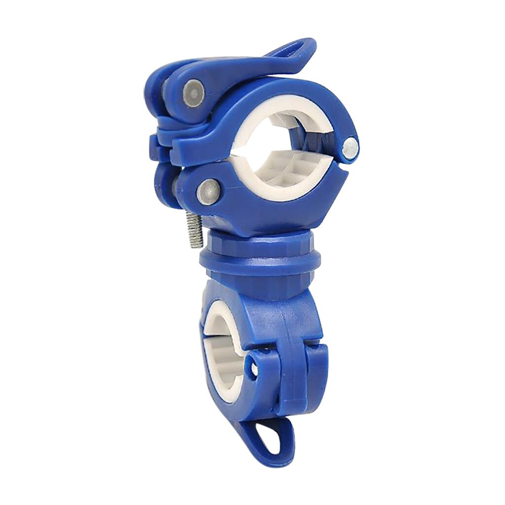 360 grad Fahrrad LED Taschenlampe Halterung Halfter Lampe Stehen Fahrrad Taschenlampe Clip Klemme unterstützung Handy, Mobiltelefon fahrrad lenker # j4: B