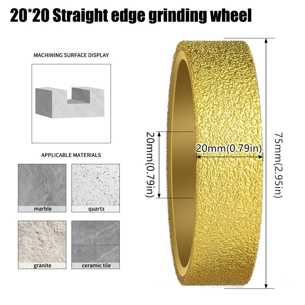 Diamentowe tarcze szlifierskie rzymski koło 100/125mm - lutowane tarcze robić profilowania krawędzi kamienia robić marmuru i płytek | Narzędzia robić rowkowania i szlifowania: 5.5MM